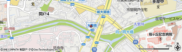 東京都多摩市関戸4丁目11-9周辺の地図