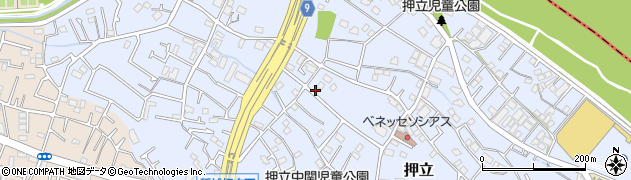 東京都稲城市押立周辺の地図