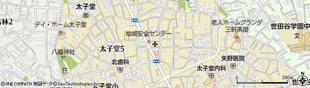 東京都世田谷区太子堂3丁目16周辺の地図