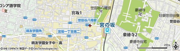 宮前堂周辺の地図