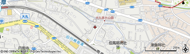 東京都稲城市大丸388周辺の地図