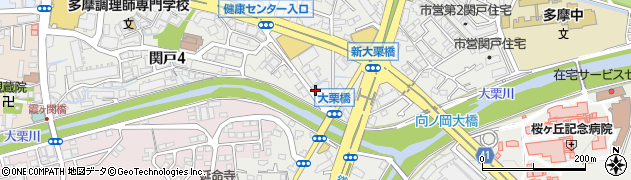 東京都多摩市関戸4丁目11周辺の地図