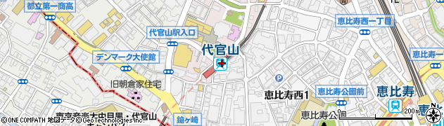 東京都渋谷区周辺の地図