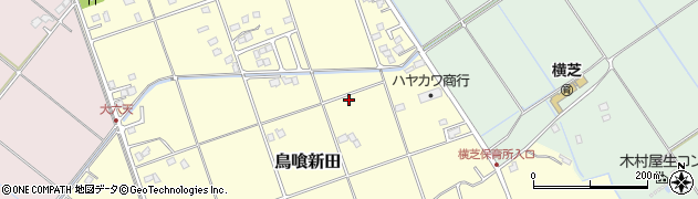 千葉県横芝光町（山武郡）鳥喰新田周辺の地図