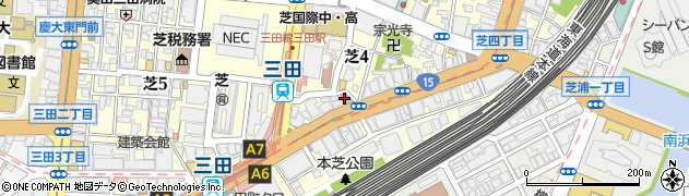 アパホテル三田駅前周辺の地図