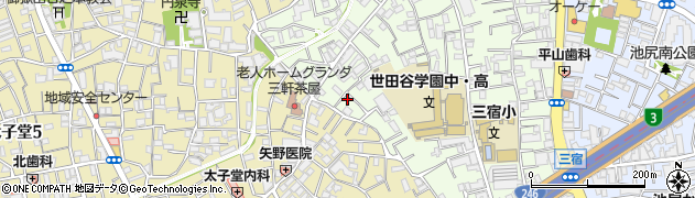 東京都世田谷区三宿1丁目23-7周辺の地図