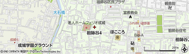 東京都世田谷区祖師谷4丁目周辺の地図