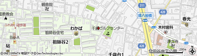 東京都世田谷区祖師谷2丁目7周辺の地図