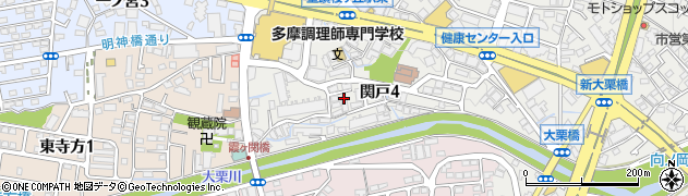 東京都多摩市関戸4丁目27周辺の地図