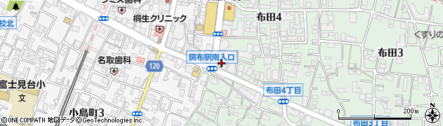 ブックオフ調布駅南口店周辺の地図