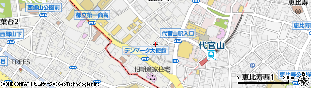 Ｏ　代官山店周辺の地図