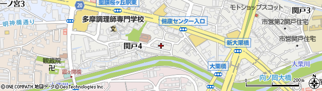 東京都多摩市関戸4丁目16周辺の地図