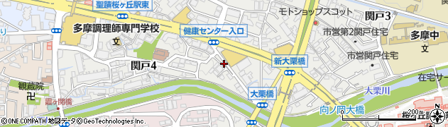 東京都多摩市関戸4丁目13周辺の地図