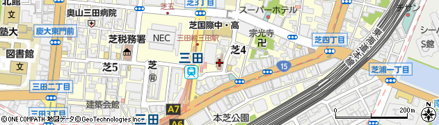 東京都港区芝4丁目1-17周辺の地図