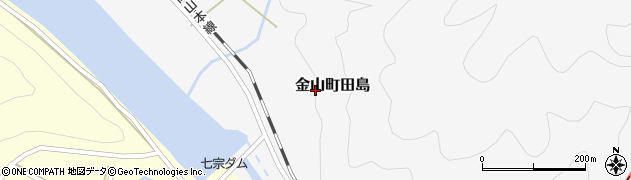 岐阜県下呂市金山町田島周辺の地図