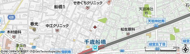 東京都世田谷区船橋1丁目3-18周辺の地図