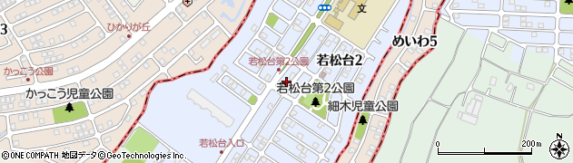 千葉県千葉市若葉区若松台周辺の地図