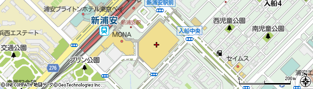 ダイソーイオン新浦安店周辺の地図
