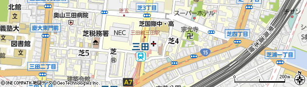 ニッポンレンタカー田町・三田ＮＮビル営業所周辺の地図