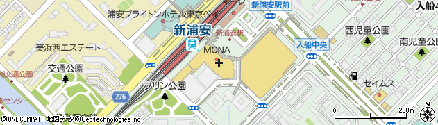 セリアモナ新浦安店周辺の地図