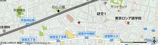 東京都世田谷区経堂1丁目39周辺の地図