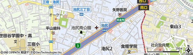 東京都世田谷区池尻周辺の地図
