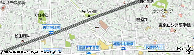 東京都世田谷区経堂1丁目41周辺の地図