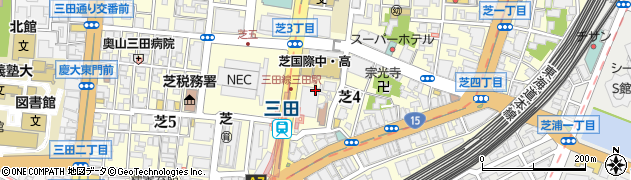 東京都港区芝4丁目1周辺の地図