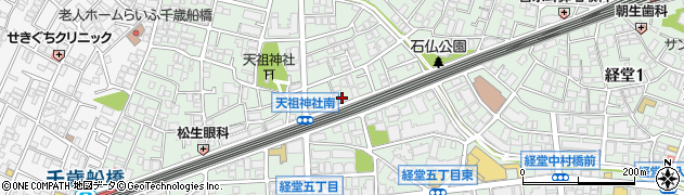東京都世田谷区経堂4丁目39周辺の地図