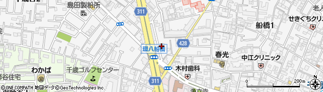 東京都世田谷区船橋2丁目5周辺の地図