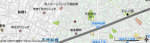 東京都世田谷区経堂4丁目周辺の地図
