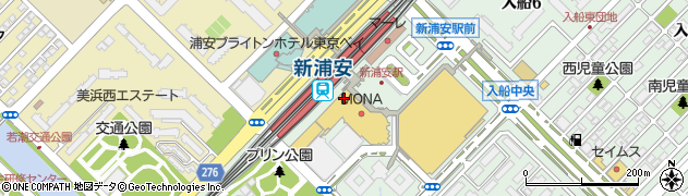 千葉銀行新浦安支店 ＡＴＭ周辺の地図
