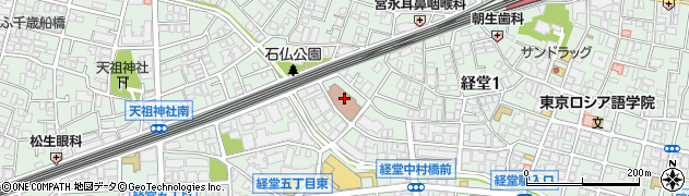 東京都世田谷区経堂1丁目40周辺の地図