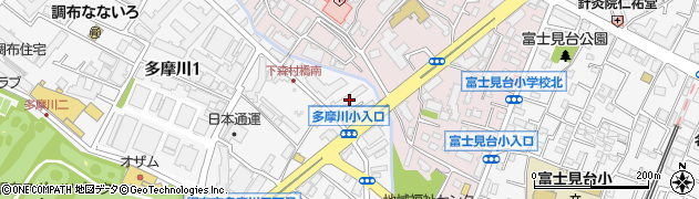 東京都調布市多摩川1丁目48周辺の地図