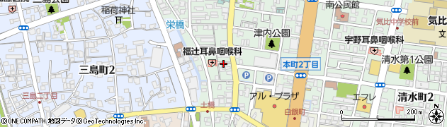 福井県敦賀市津内町周辺の地図
