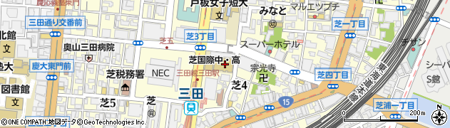 東京都港区芝4丁目1-30周辺の地図