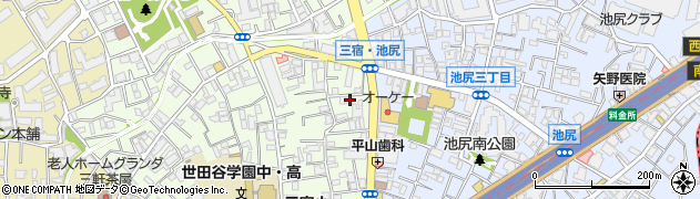 東京都世田谷区三宿1丁目4周辺の地図
