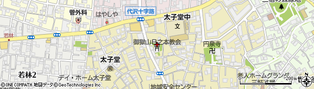 東京都世田谷区太子堂3丁目24周辺の地図
