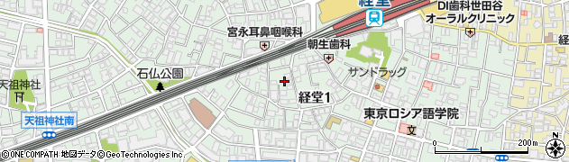 東京都世田谷区経堂1丁目31周辺の地図
