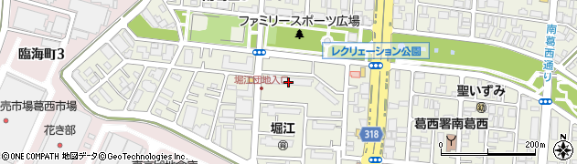 堀江住宅周辺の地図