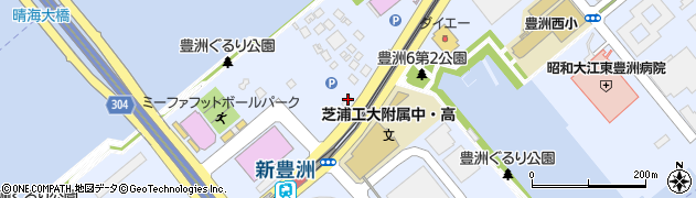 ニッポンレンタカー豊洲営業所周辺の地図