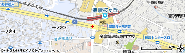 聖蹟桜ケ丘駅前周辺の地図