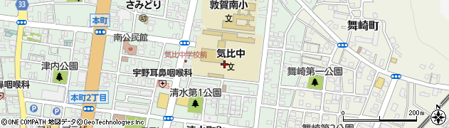 福井県敦賀市清水町周辺の地図