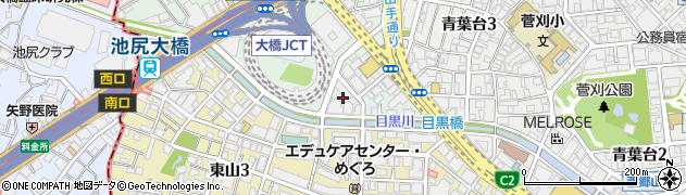東京都目黒区大橋1丁目8周辺の地図