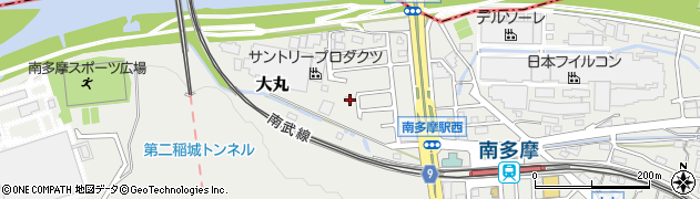 東京都稲城市大丸1391周辺の地図