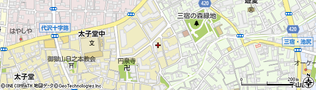 東京都世田谷区太子堂3丁目32周辺の地図