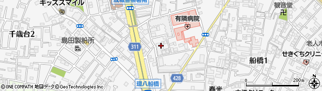 東京都世田谷区船橋2丁目13周辺の地図