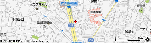 東京都世田谷区船橋2丁目9周辺の地図