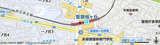 つけ麺・桜坂周辺の地図