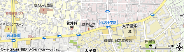 東京都世田谷区代沢4丁目7周辺の地図